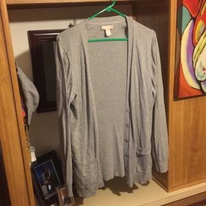 Grey cardigan